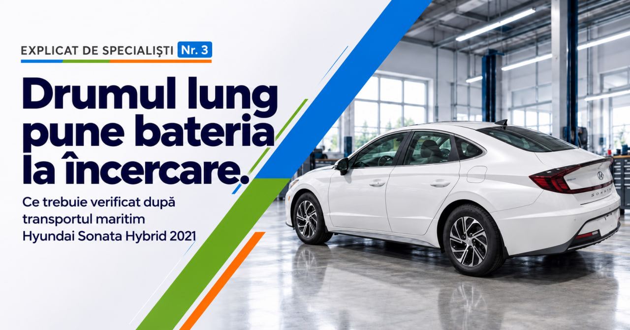 Замена ВВБ на Hyundai Sonata Hybrid: чем опасен глубокий разряд при морской доставке